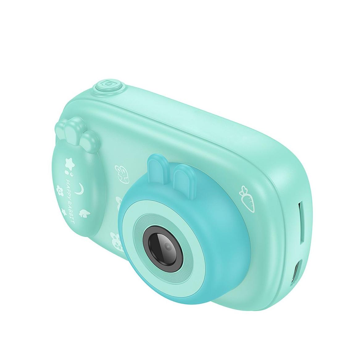 Aparat cyfrowy dla dzieci z funkcją selfie Hoco 1MP 2,0" HD Ready DV205 niebieski