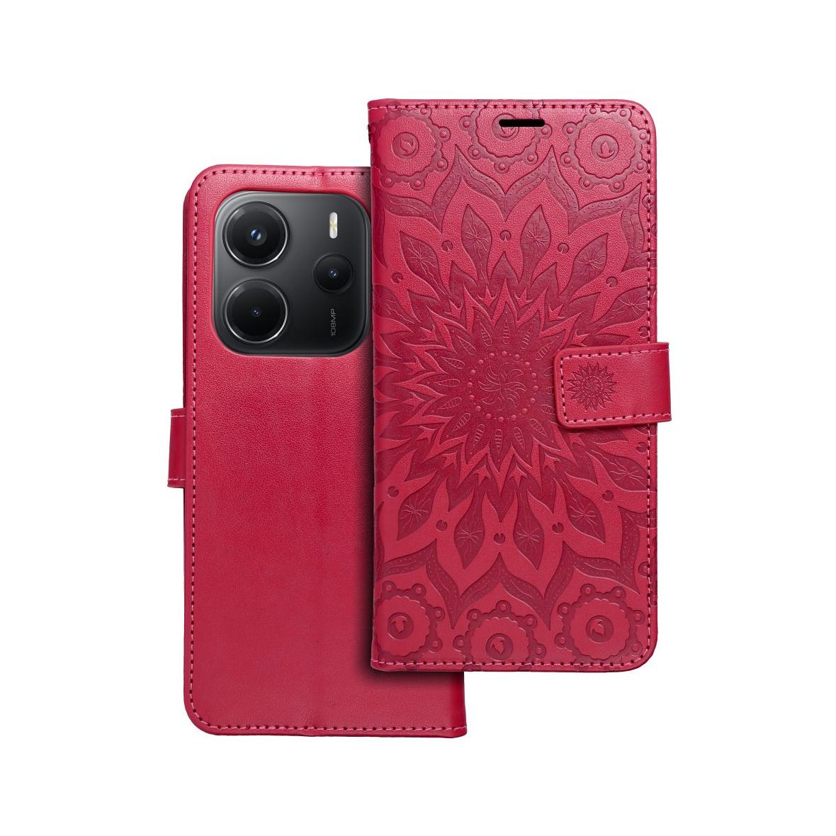 Etui z klapką na Xiaomi Redmi NOTE 14 5G Mezzo Book mandala magenta
