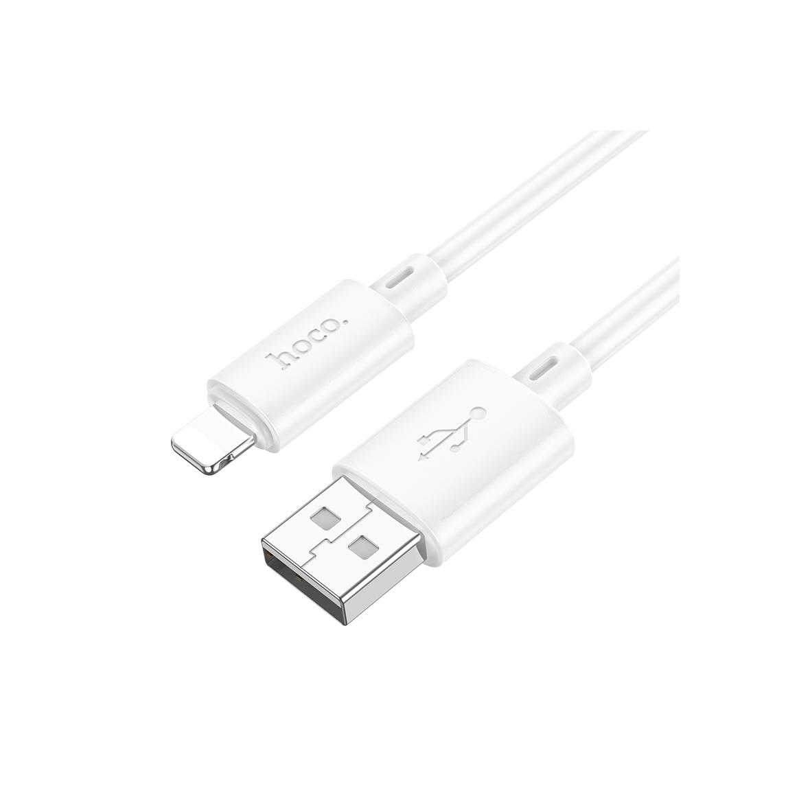 Kabel USB A do Lightning Hoco 2,4A 1 m X88 biały