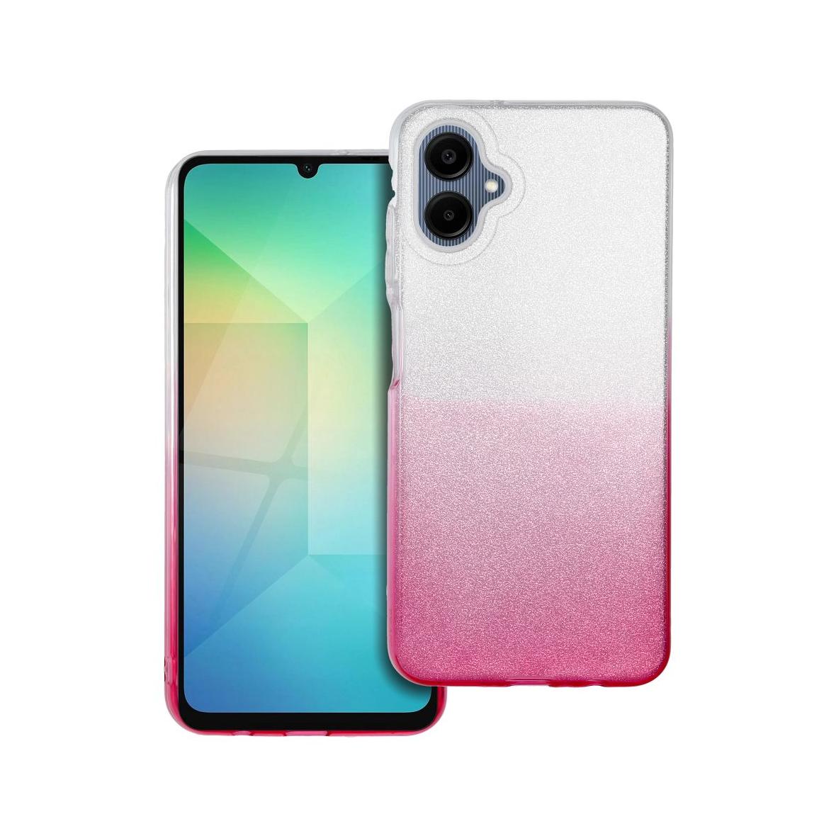 Futerał do Samsung A06 5G Shining transparentny różowy
