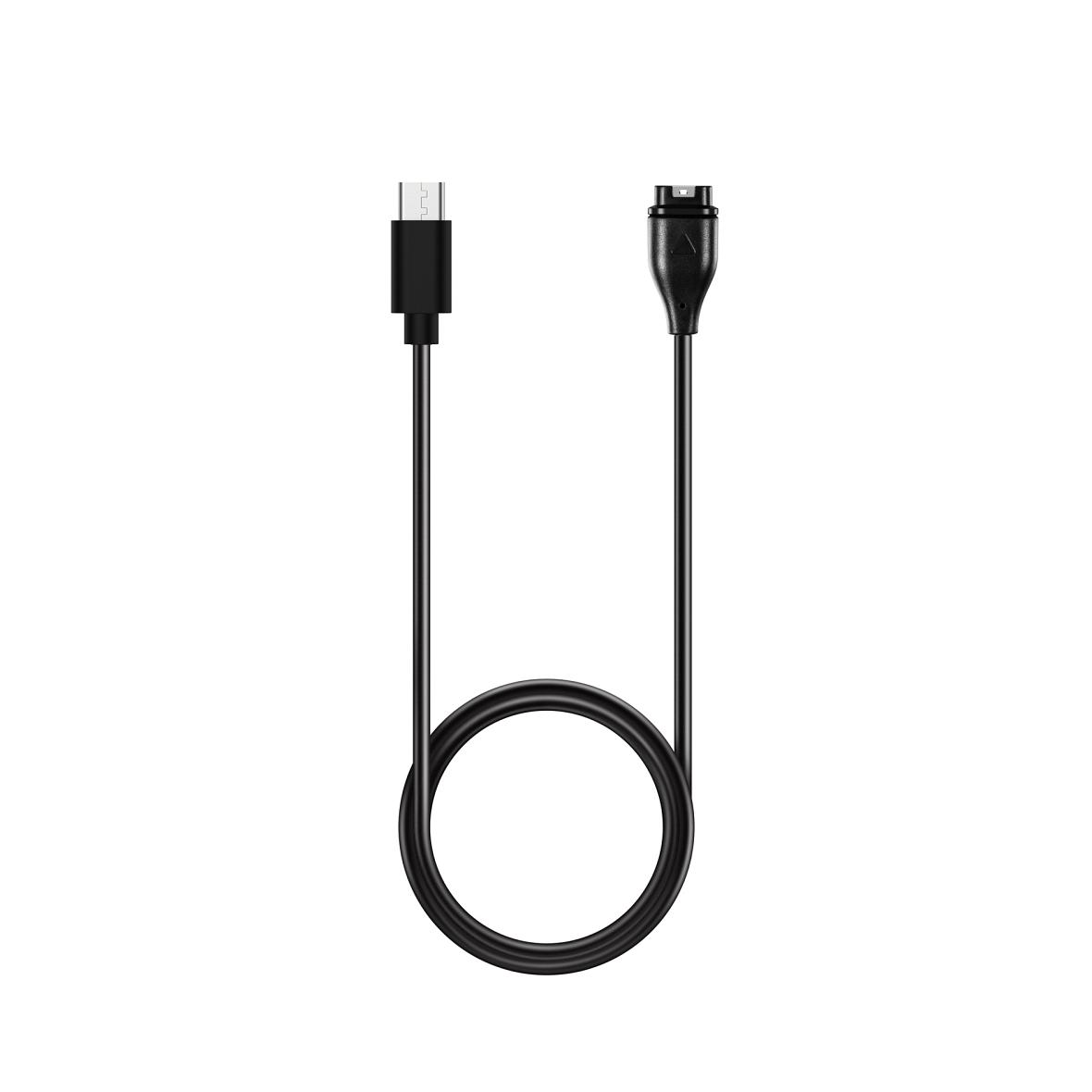 Kabel Typ C do ładowania smartwatcha GARMIN FENIX 5 / 5 Plus / 5S / 5X / 6 / 6S / 6X / 7 / VIVOACTIVE 3 itd. HD24 1 m czarny