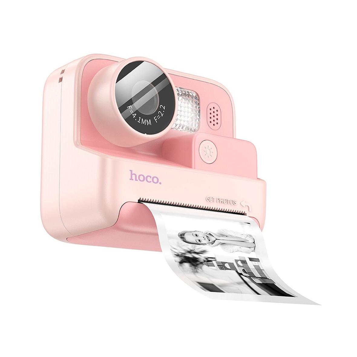 Aparat cyfrowy dla dzieci z drukarką Hoco 1MP 2,0" HD Ready DV200 różowy