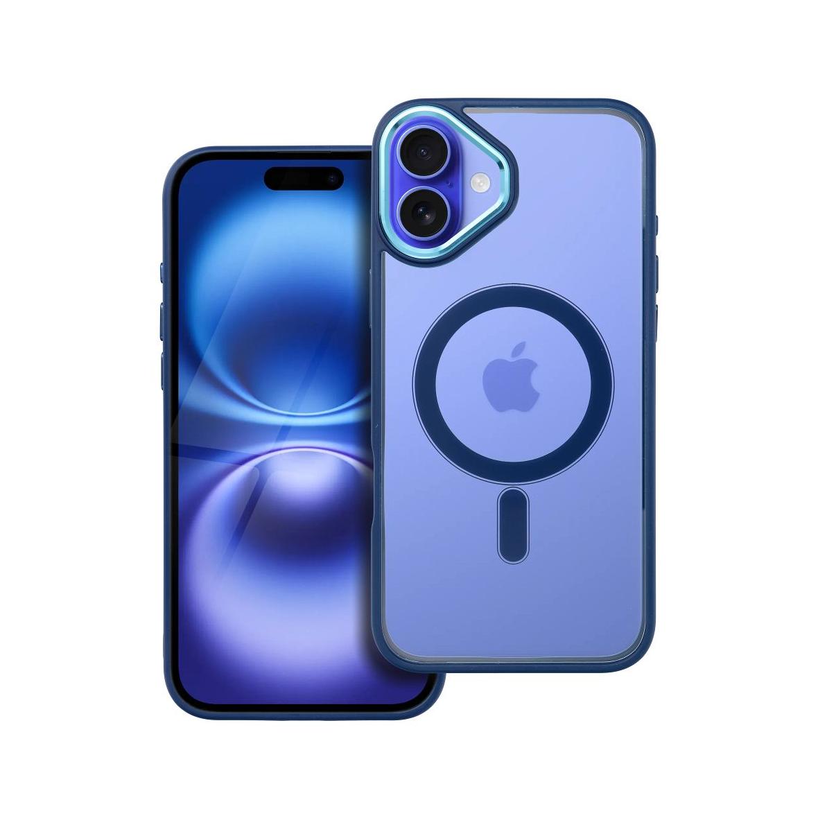 Futerał COLOR EDGE MAG COVER kompatybilny z MagSafe do IPHONE 16 Plus niebieski