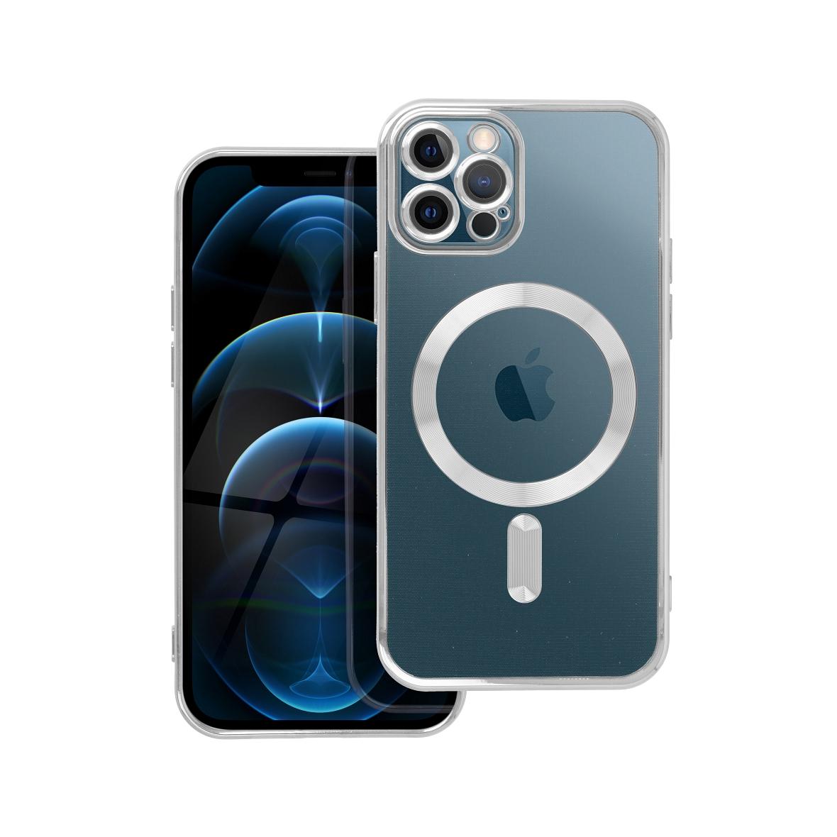 Futerał do iPhone 12 PRO Electro Mag Cover zgodny z MagSafe srebrny