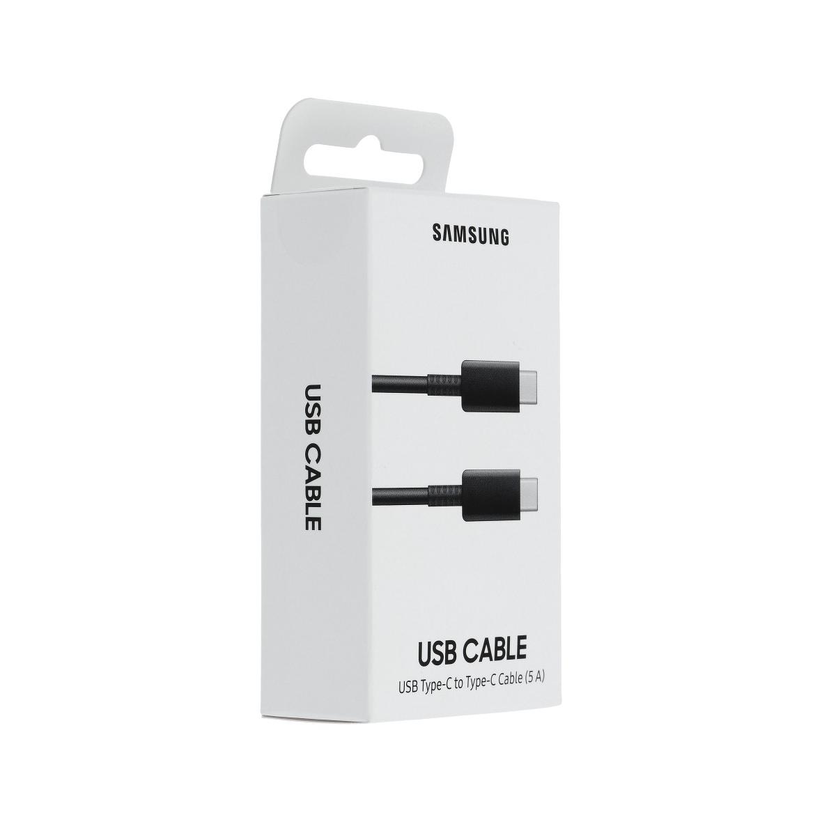 Oryginalny Kabel USB C do USB C Samsung 5A 1 m EP-DN975BBEGWW blister czarny