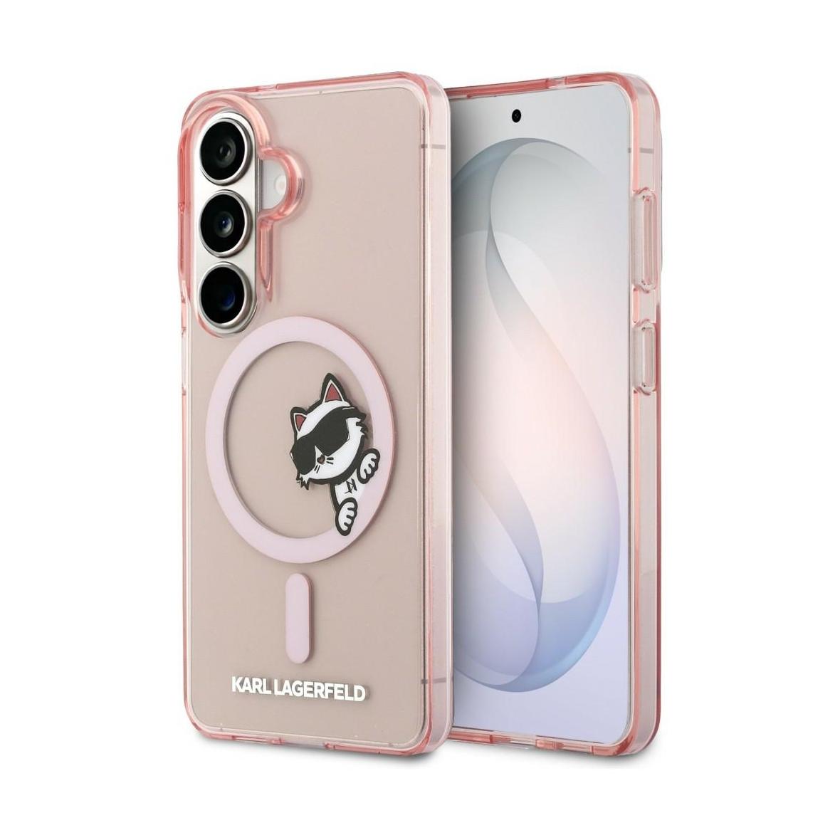 KARL LAGERFELD futerał do SAMSUNG S26 KLHMS26S6HCPSCP (Magnetic IML Peekaboo Choupette) różowy