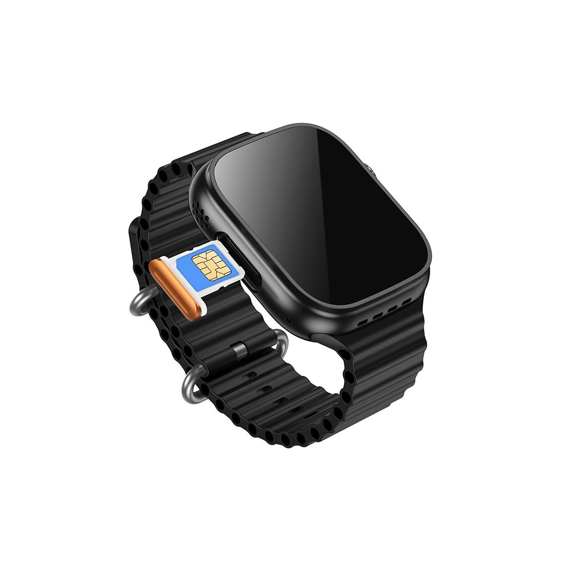 Smartwatch Hoco 1,96" TFT 4G z fukcją rozmowy DYD01 czarny