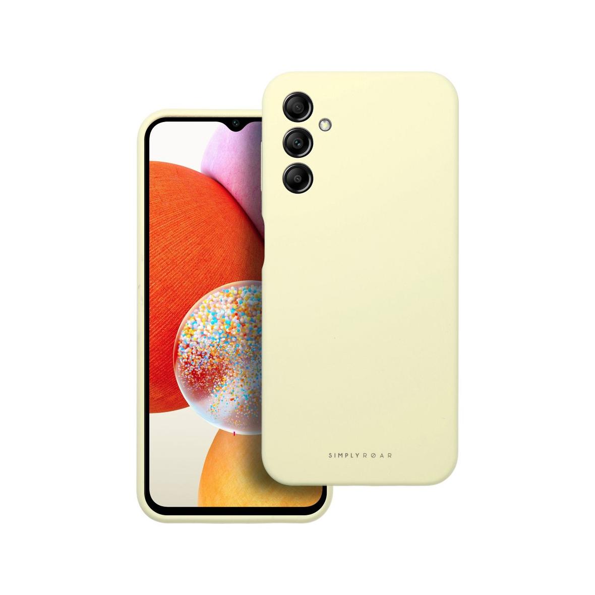 ROAR futerał CLOUD SKIN do SAMSUNG A14 4G / A14 5G Jasnożółty