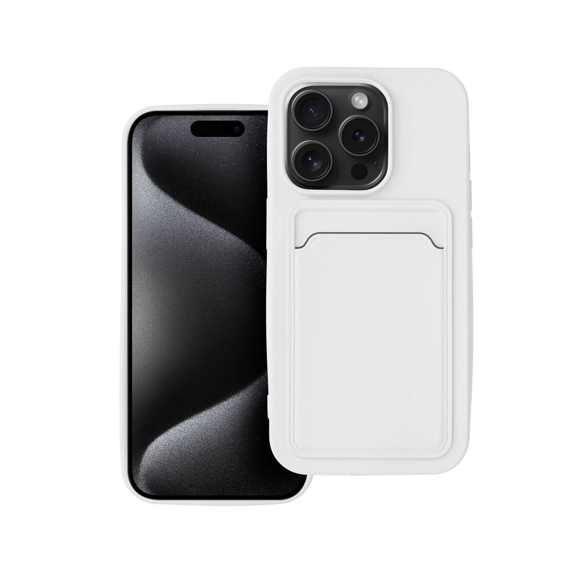 Futerał do iPhone 15 PRO Card Case biały