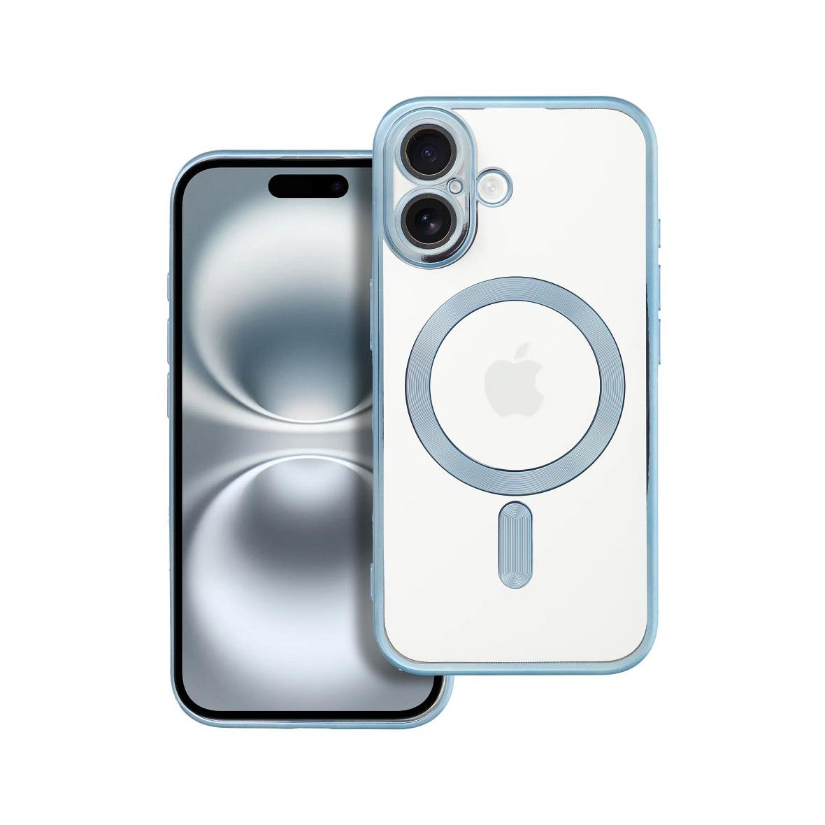 Futerał do iPhone 16 Electro Mag Cover zgodny z MagSafe niebieski