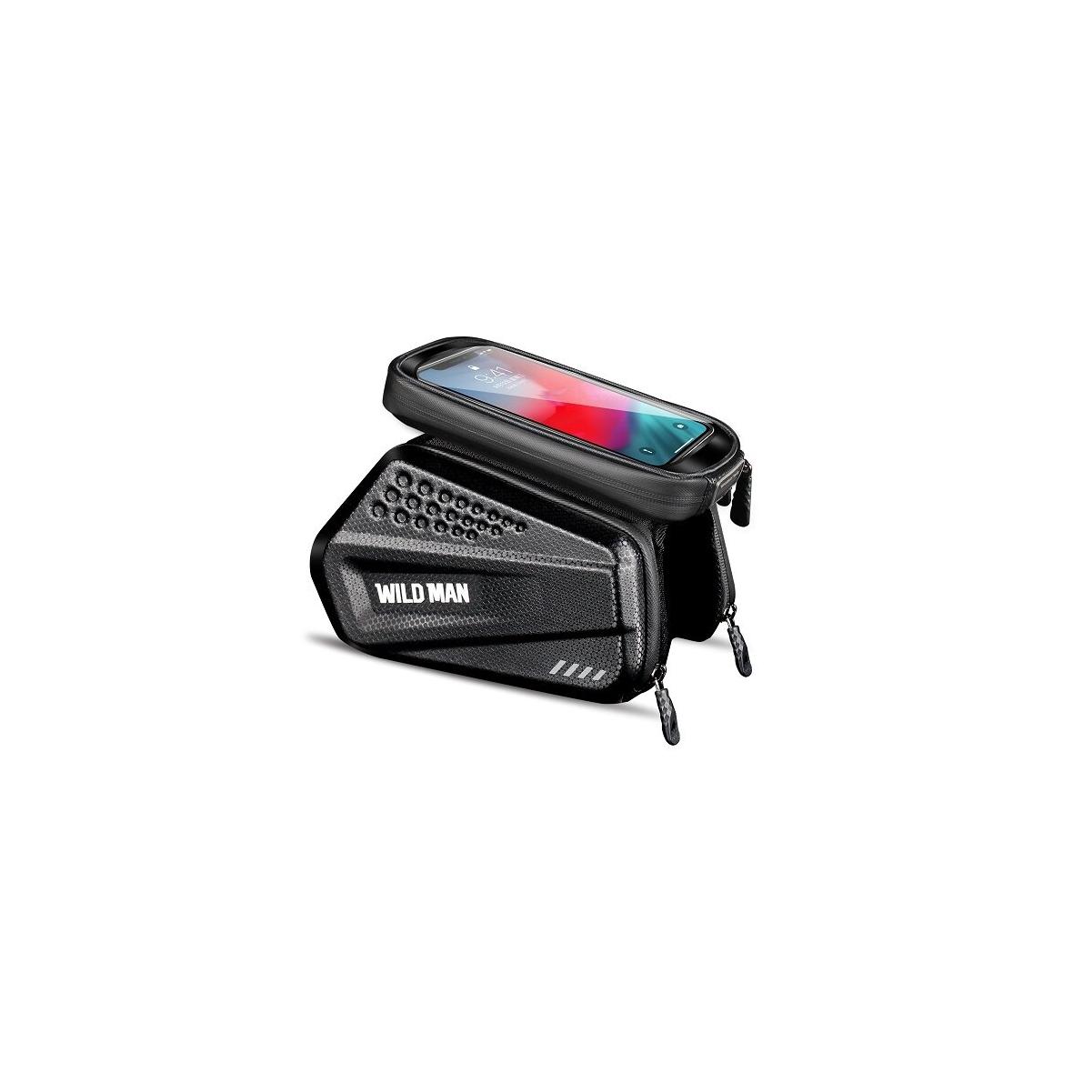 WILDMAN sakwa rowerowa na ramę na zamek 1,2L (4"-7") ES6 czarna