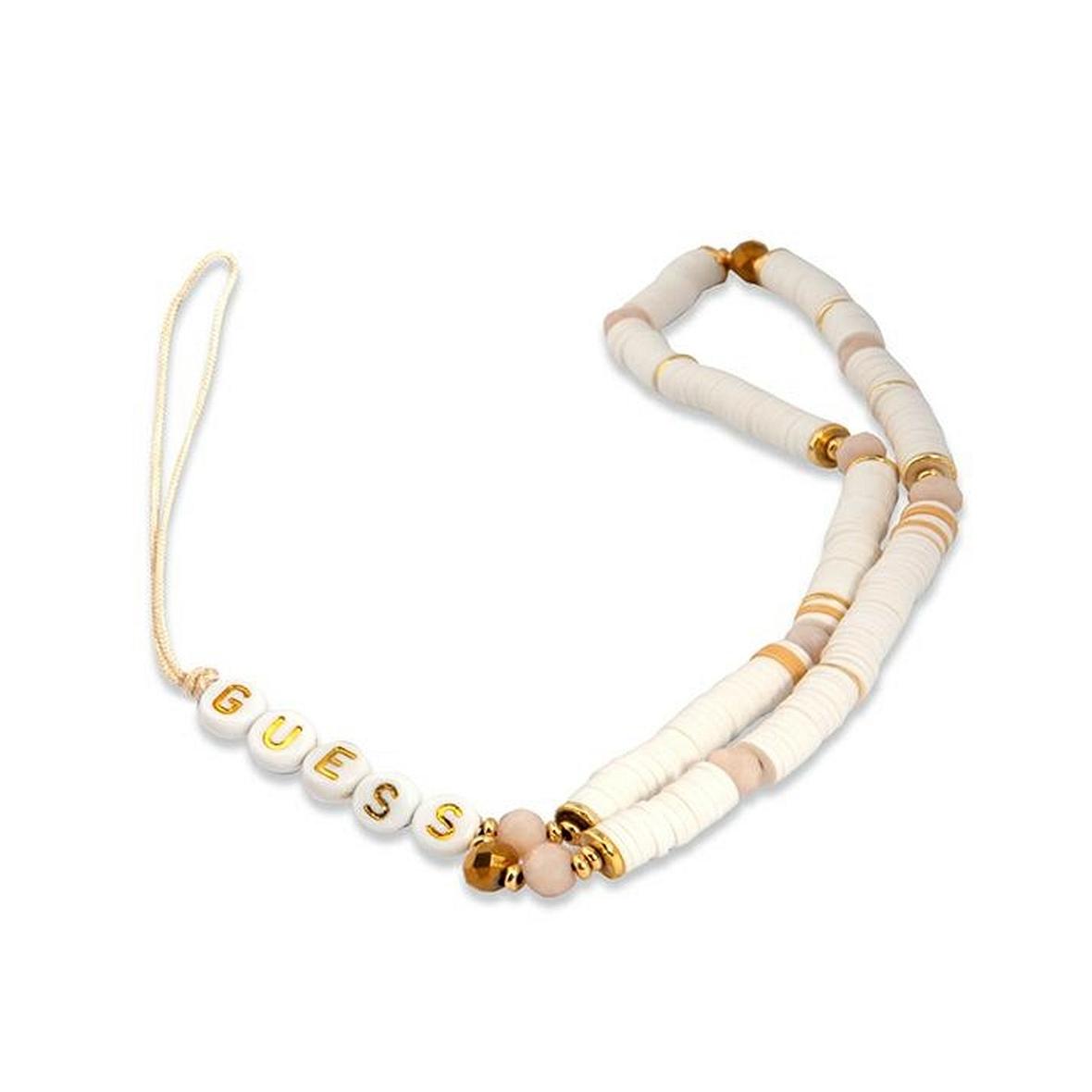 GUESS zawieszka GUSTPEARW (Heishi Beads) biała