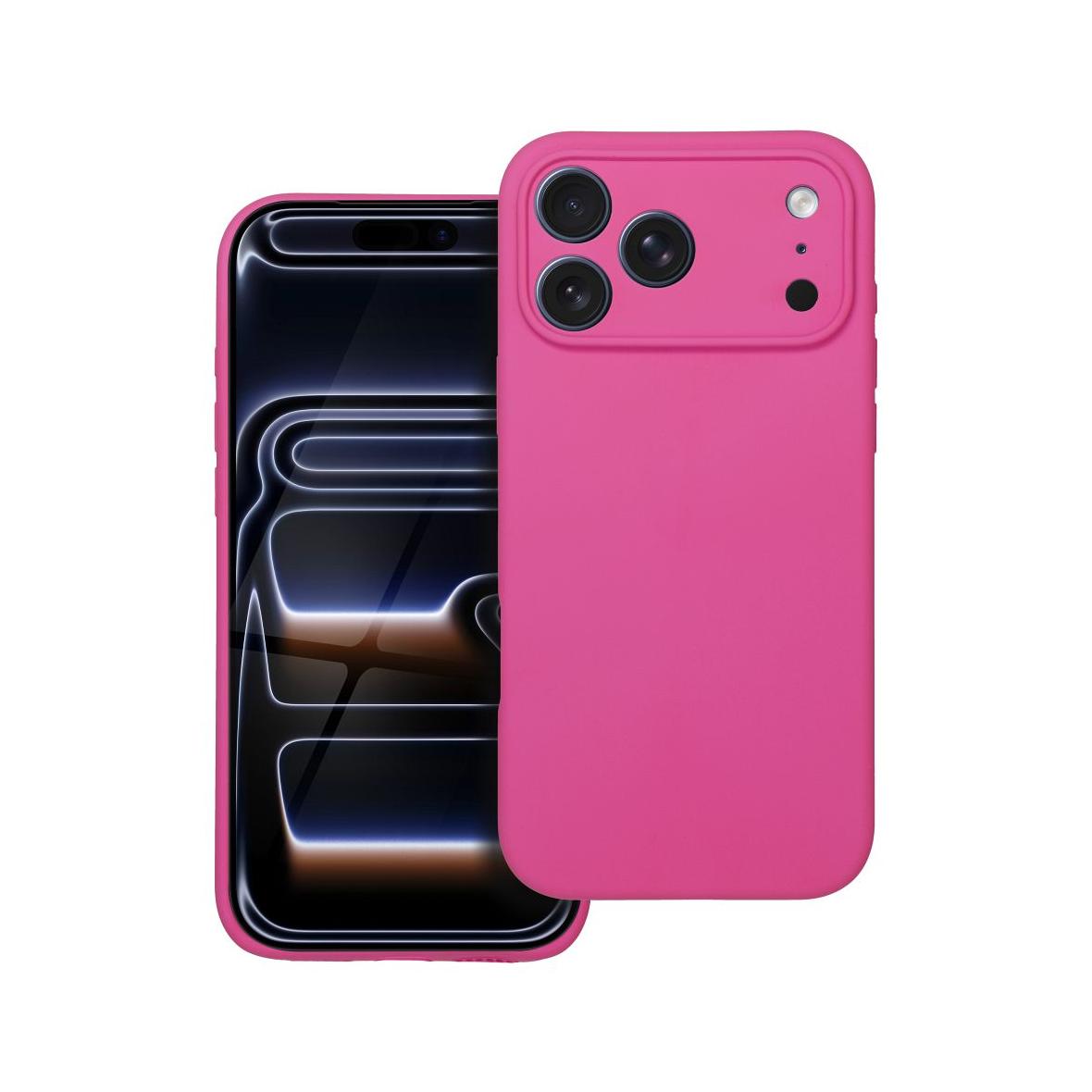 Futerał do iPhone 17 PRO MAX Silicone 2mm różowy