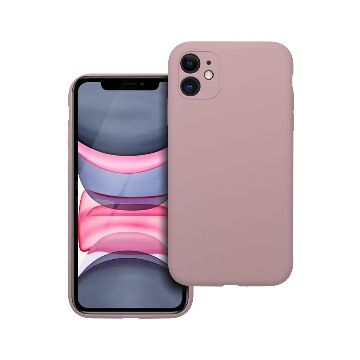 Futerał do iPhone 11 Silicone 2mm pudrowy róż