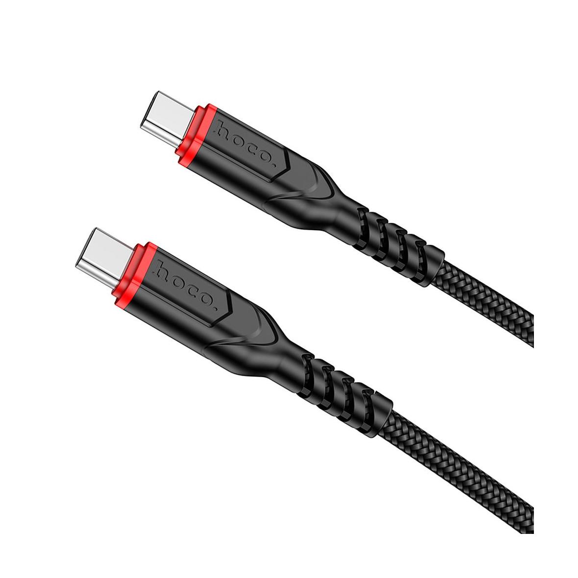 Kabel USB C do USB C Hoco PD QC 3A 60W 1 m X59 czarny