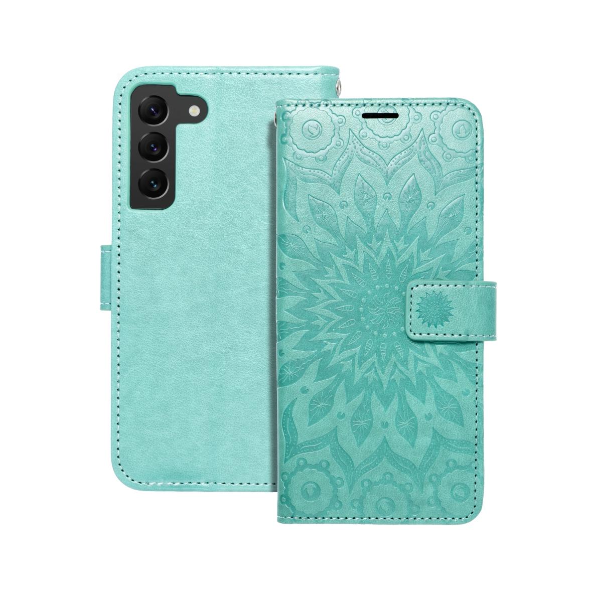 Etui z klapką na Samsung S22 Mezzo Book mandala zielone
