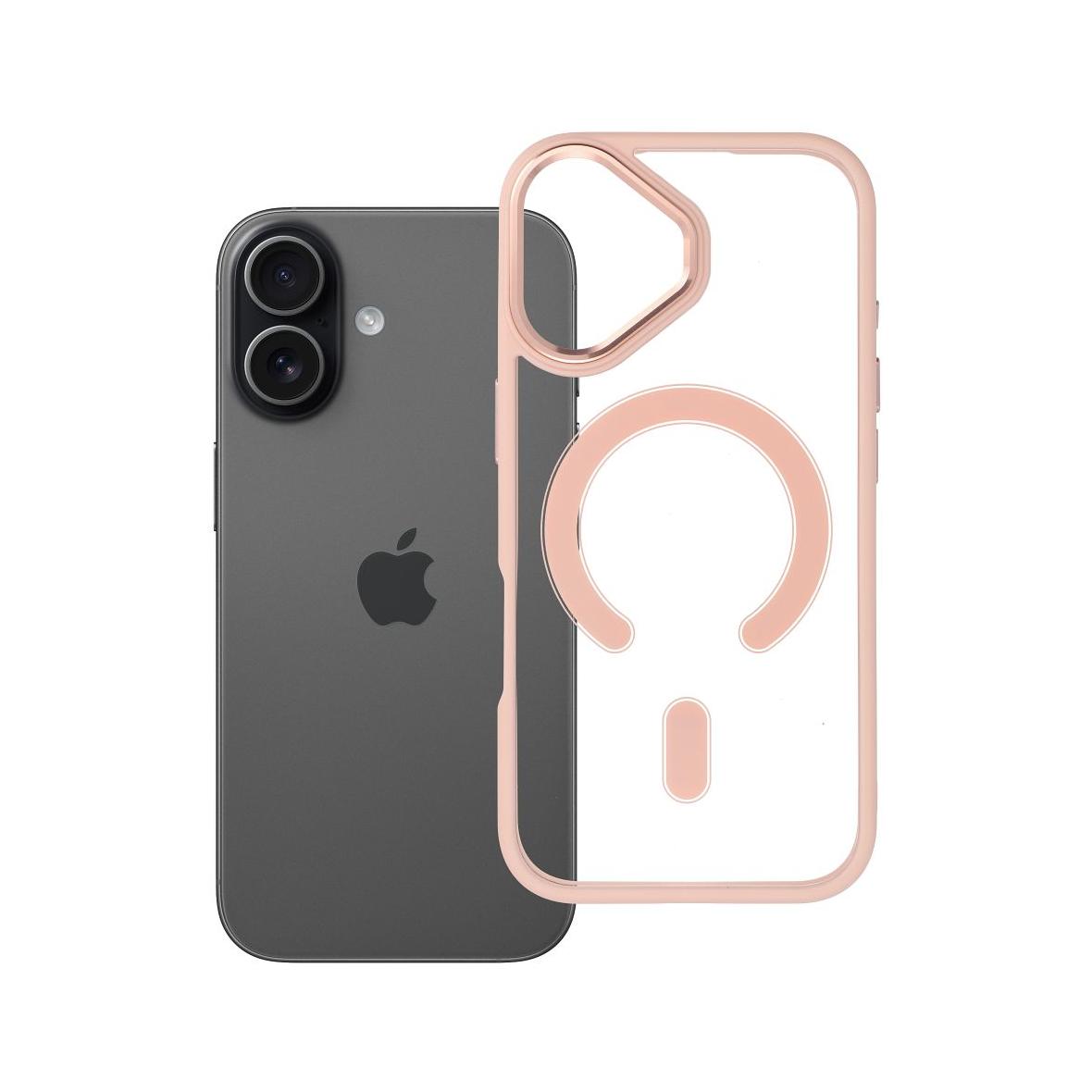Futerał do iPhone 17 Color Edge Mag Cover zgodny z MagSafe różowy