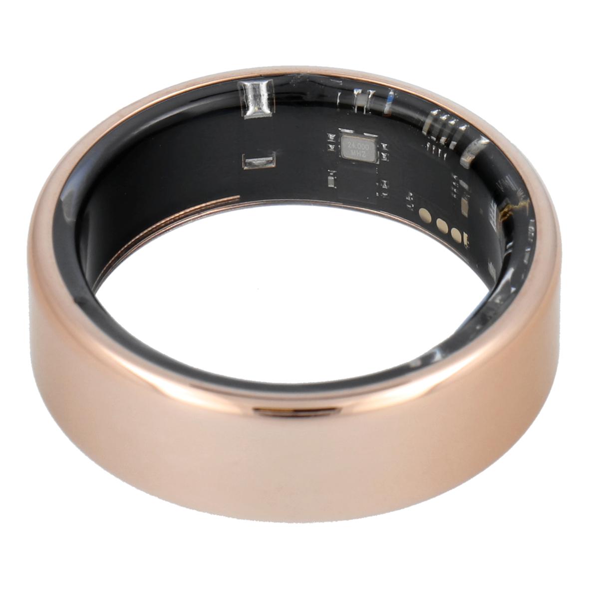 Smart Ring R11M- inteligentny pierścień ze stali ze stacją ładującą rozmiar 9 (18,9mm) złoty