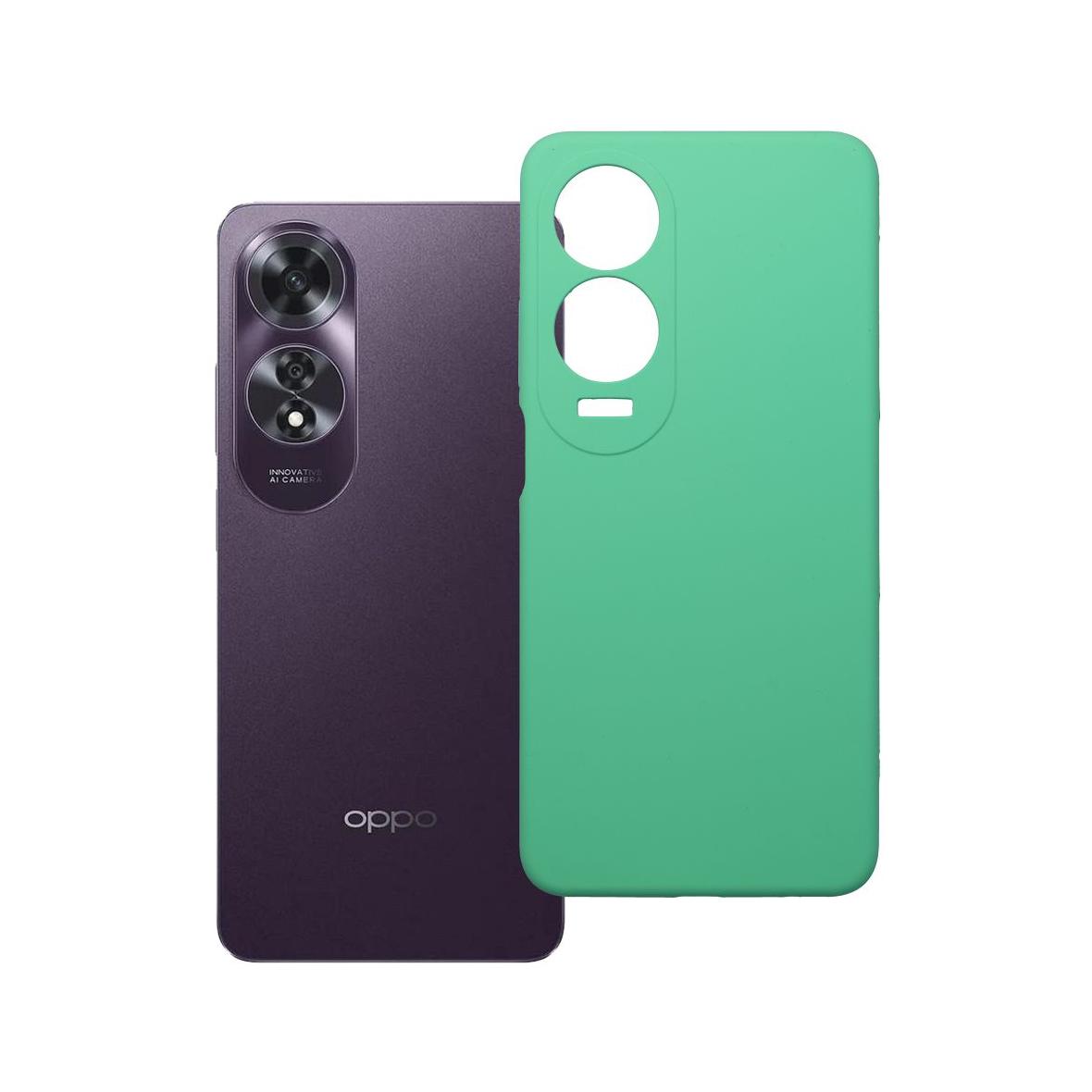 Futerał do Oppo A60 Silicone 2mm miętowy