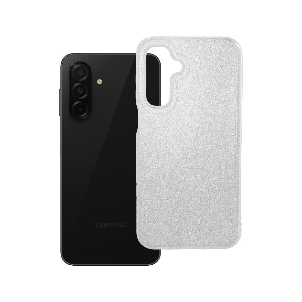 Futerał do Samsung A26 5G Shining srebrny