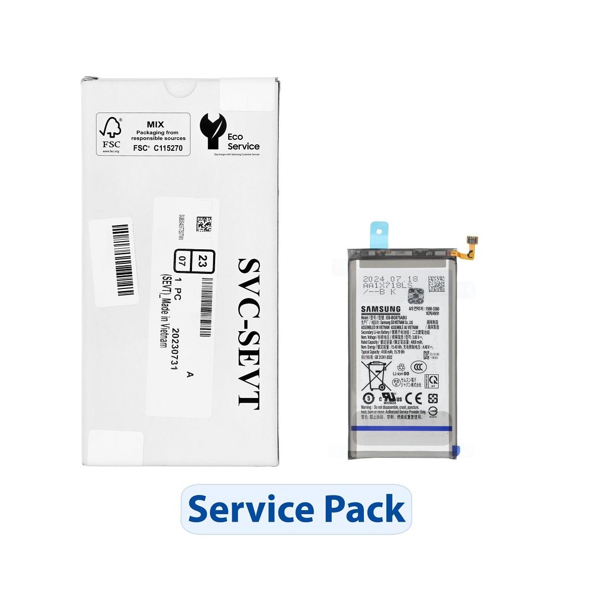 ServicePack Bateria EB-BG975ABU do SAMSUNG S10 PLUS G975 GH82-18827A