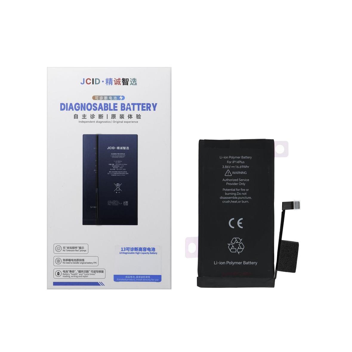 JCID Bateria z możliwością przypisania jako USED do iPhone 14 Plus 4325 mAh (standardowa pojemnosc)