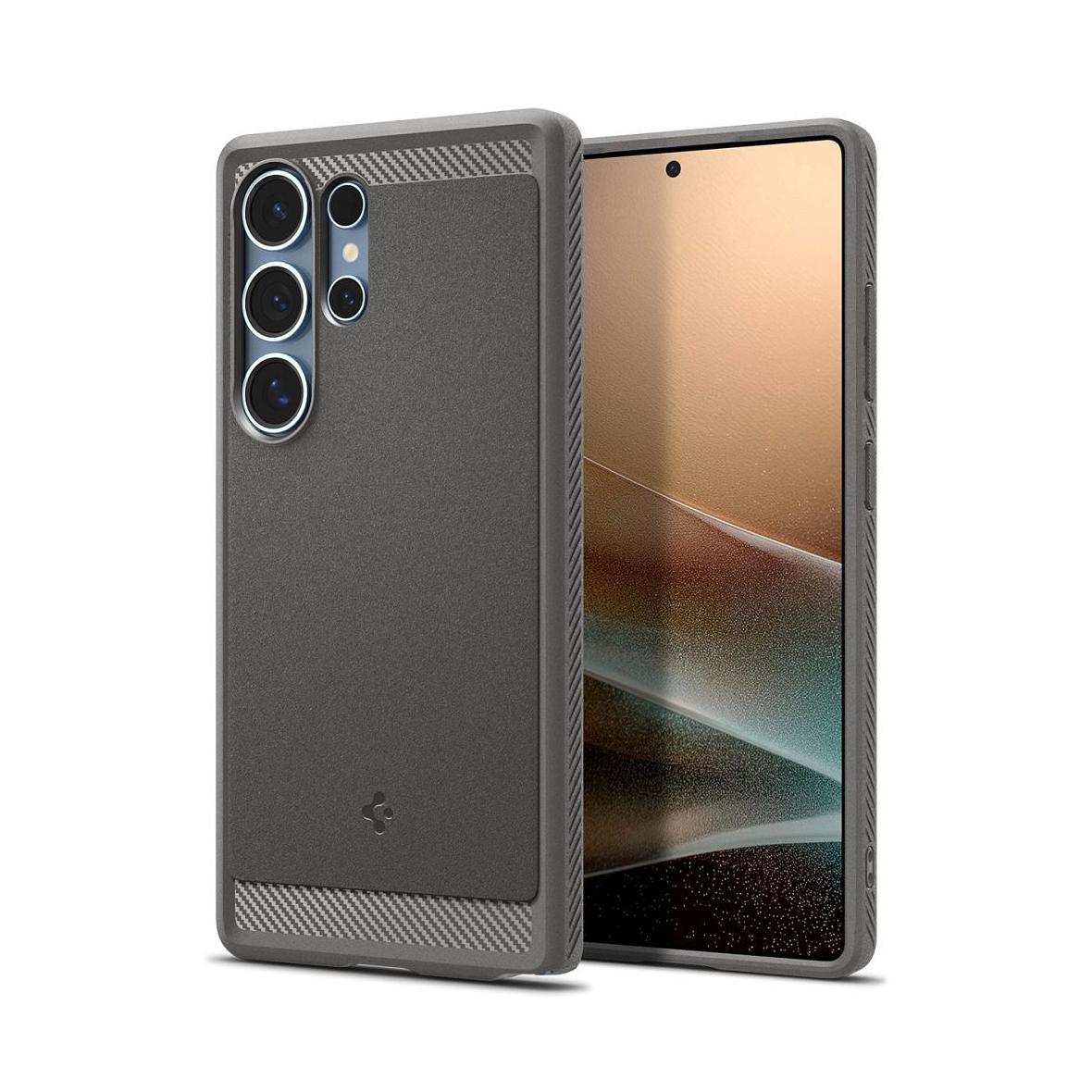 SPIGEN futerał RUGGED ARMOR MAG kompatybilny z MagSafe do SAMSUNG S25 Ultra marble grey