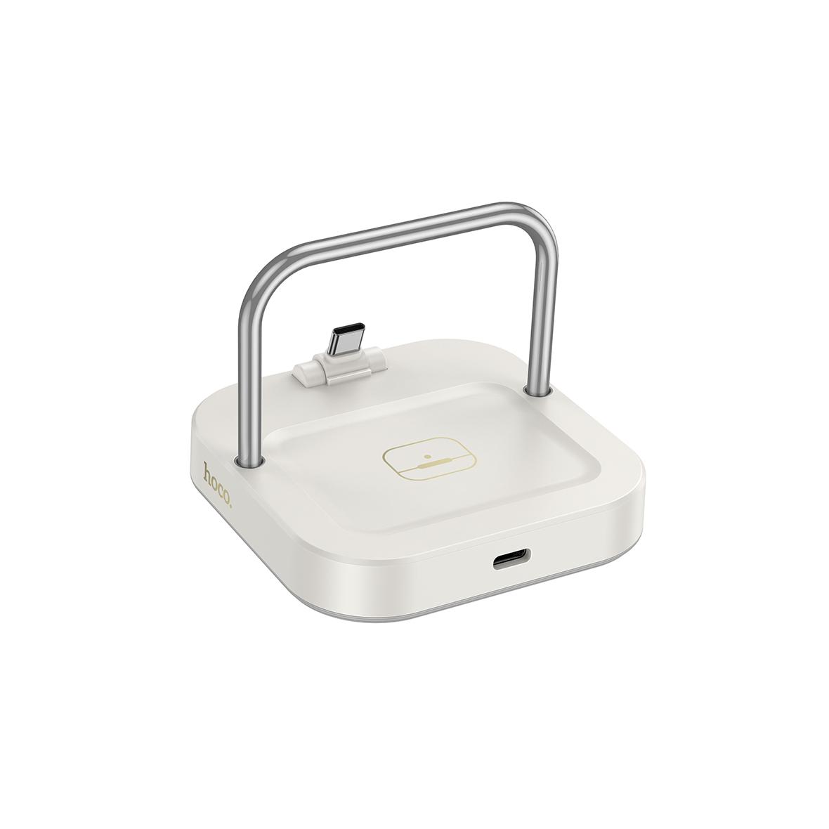 Ładowarka biurkowa Hoco 2w1 USB C PD QC 3A 30W + ładowanie bezprzewodowe 5W CQ16B biała
