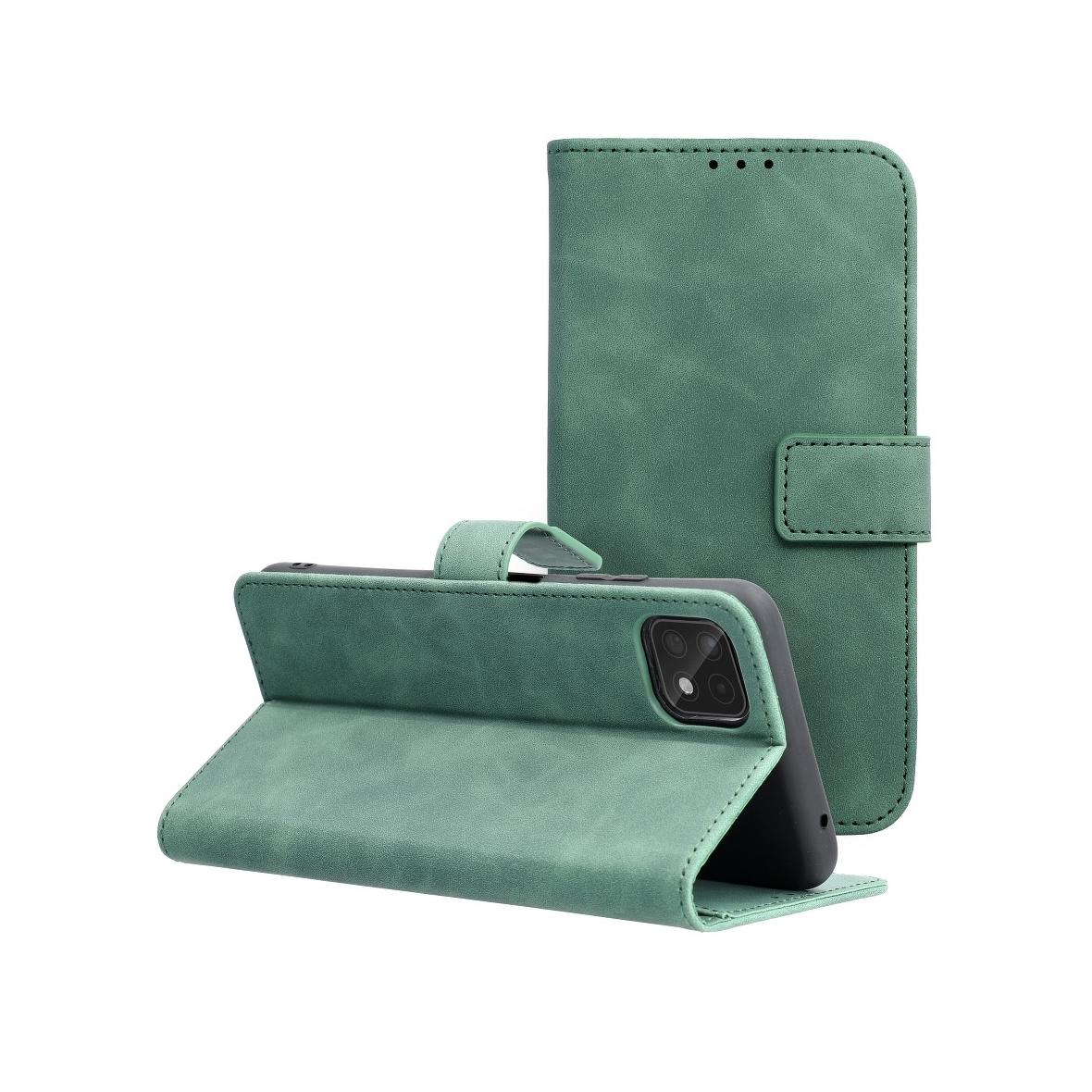Etui z klapką na Samsung A22 5G Tender Book zielone