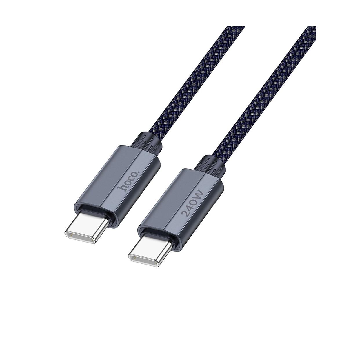 Kabel USB C do USB C Hoco QC3.0 PD 5A 240W 1,8 m U134 ciemny niebieski