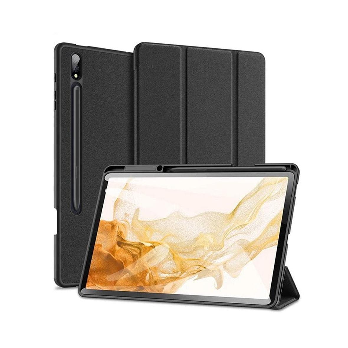 DUX DUCIS etui DOMO składane z miejscem na rysik do SAMSUNG Tab S8 Ultra (X900/X906) czarne