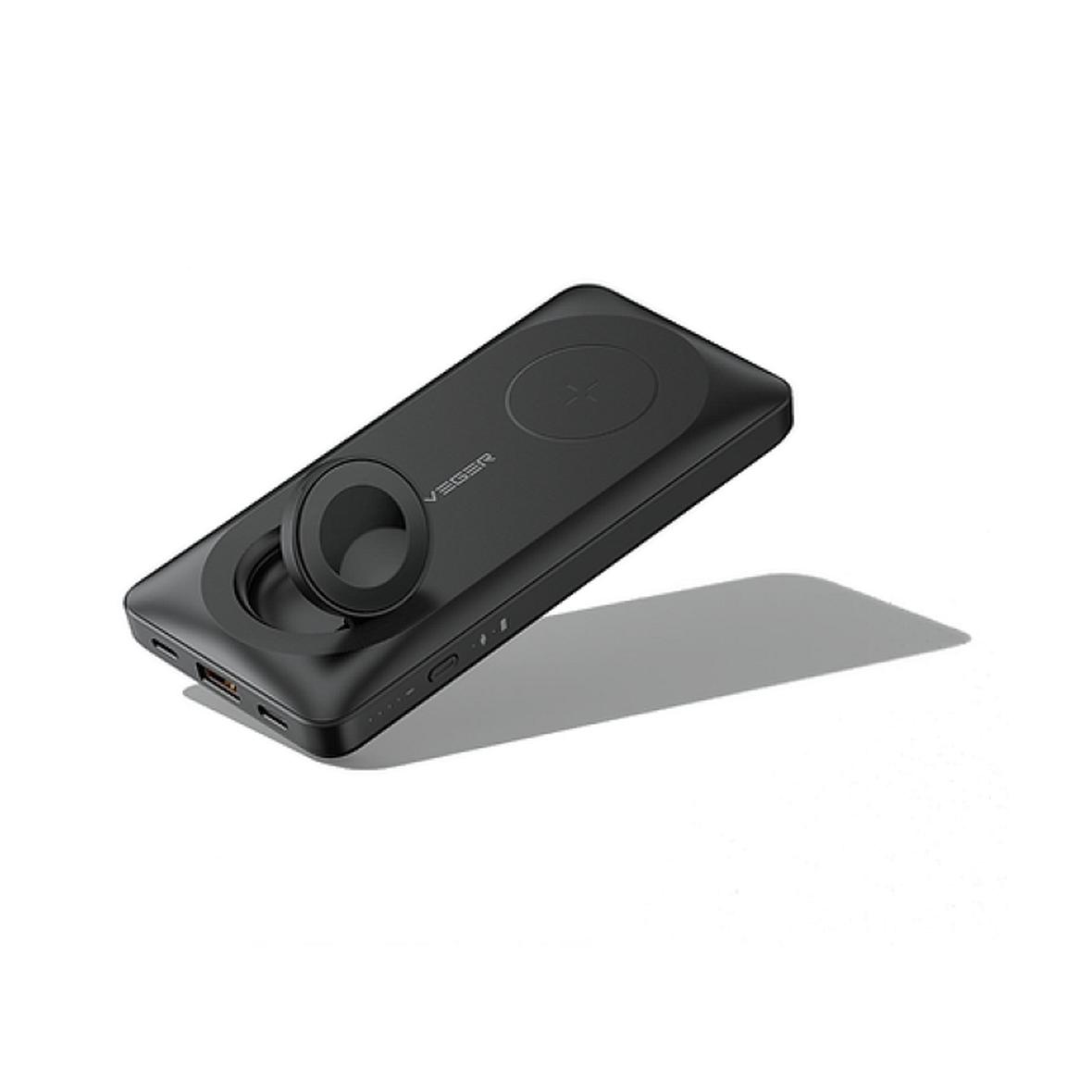 Powerbank zgodny z Magsafe Veger MagMulti (W1156) PD QC3.0 3A 22,5W 10000 mAh z ładowaniem indukcyjnym czarny