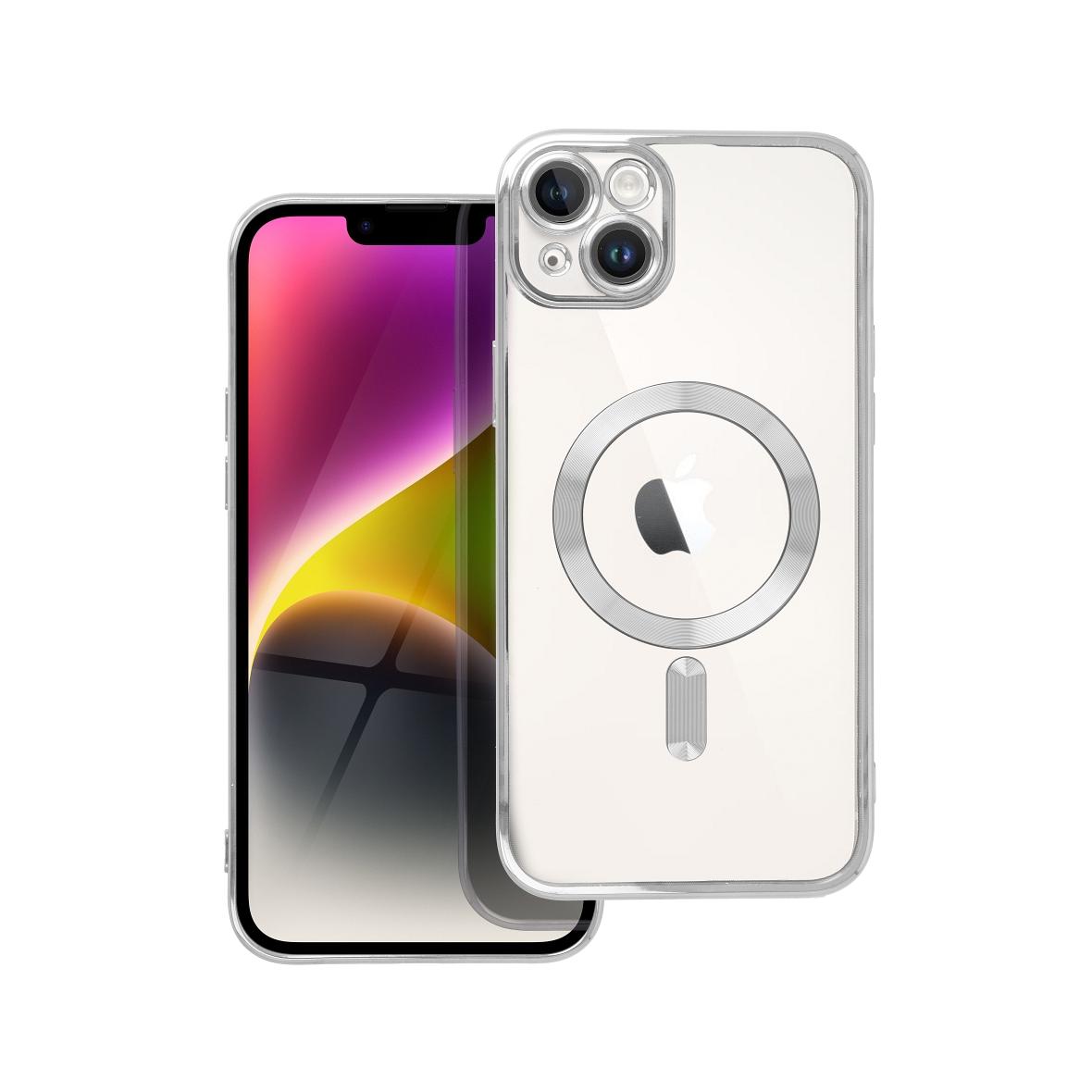 Futerał do iPhone 14 PLUS Electro Mag Cover zgodny z MagSafe srebrny