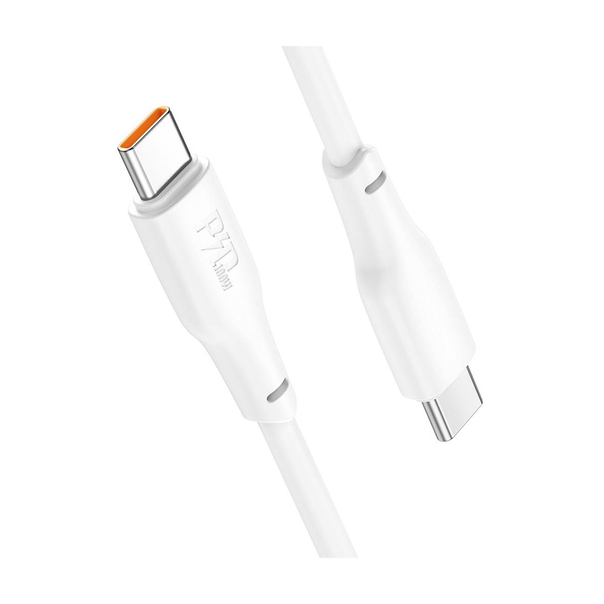 Kabel USB C do USB C Hoco 3A 100W 1 m X93 biały