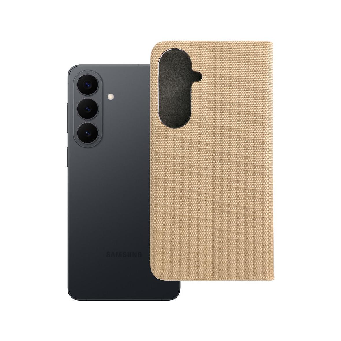 Etui z klapką na Samsung S26 PLUS Sensitive Book złote
