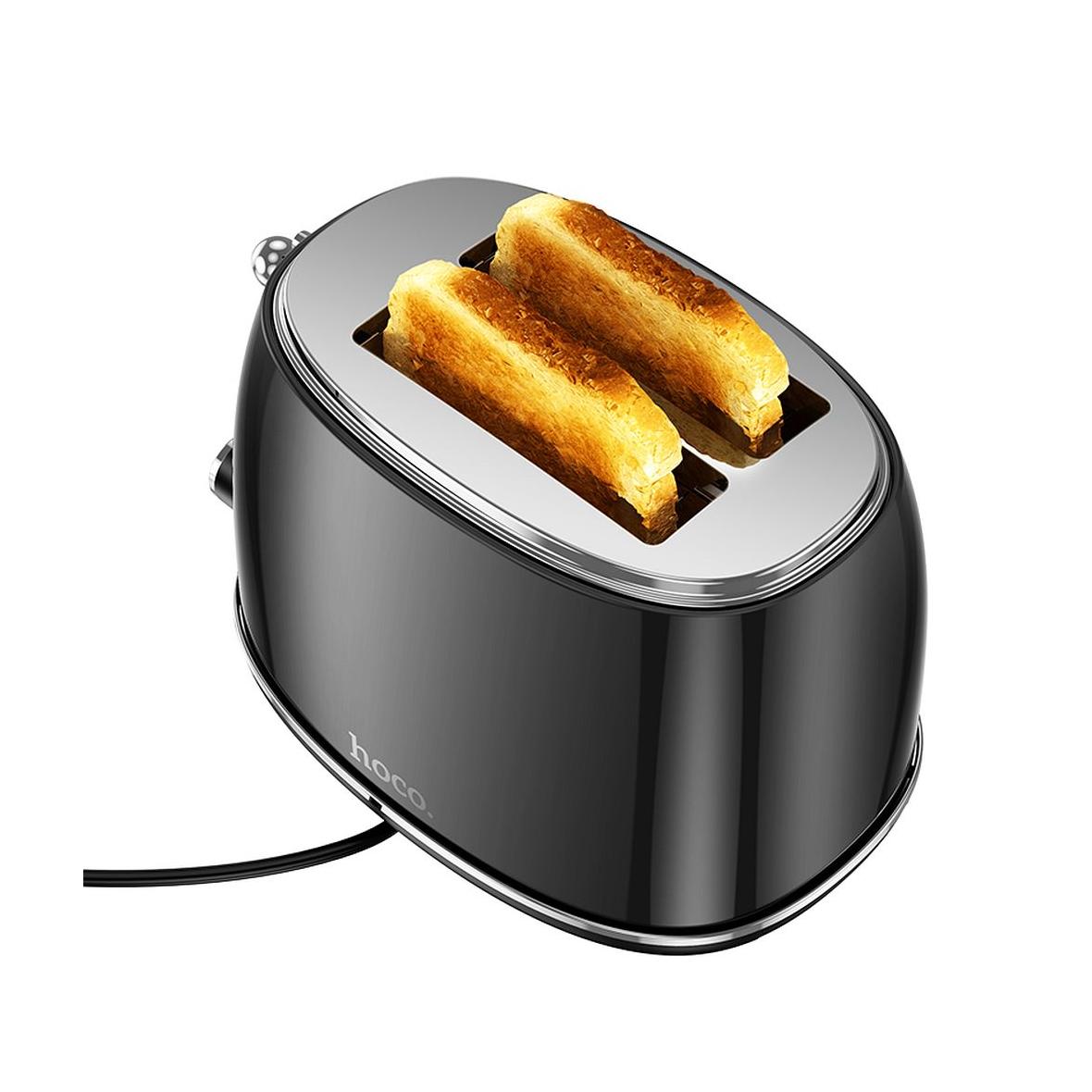 Toster Hoco w stylu Retro 850W HE50 czarny