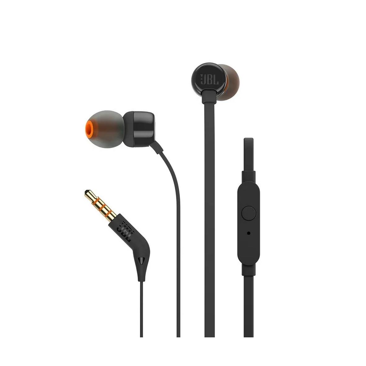 Słuchawki przewodowe douszne Jack 3,5 mm JBL T110 czarne