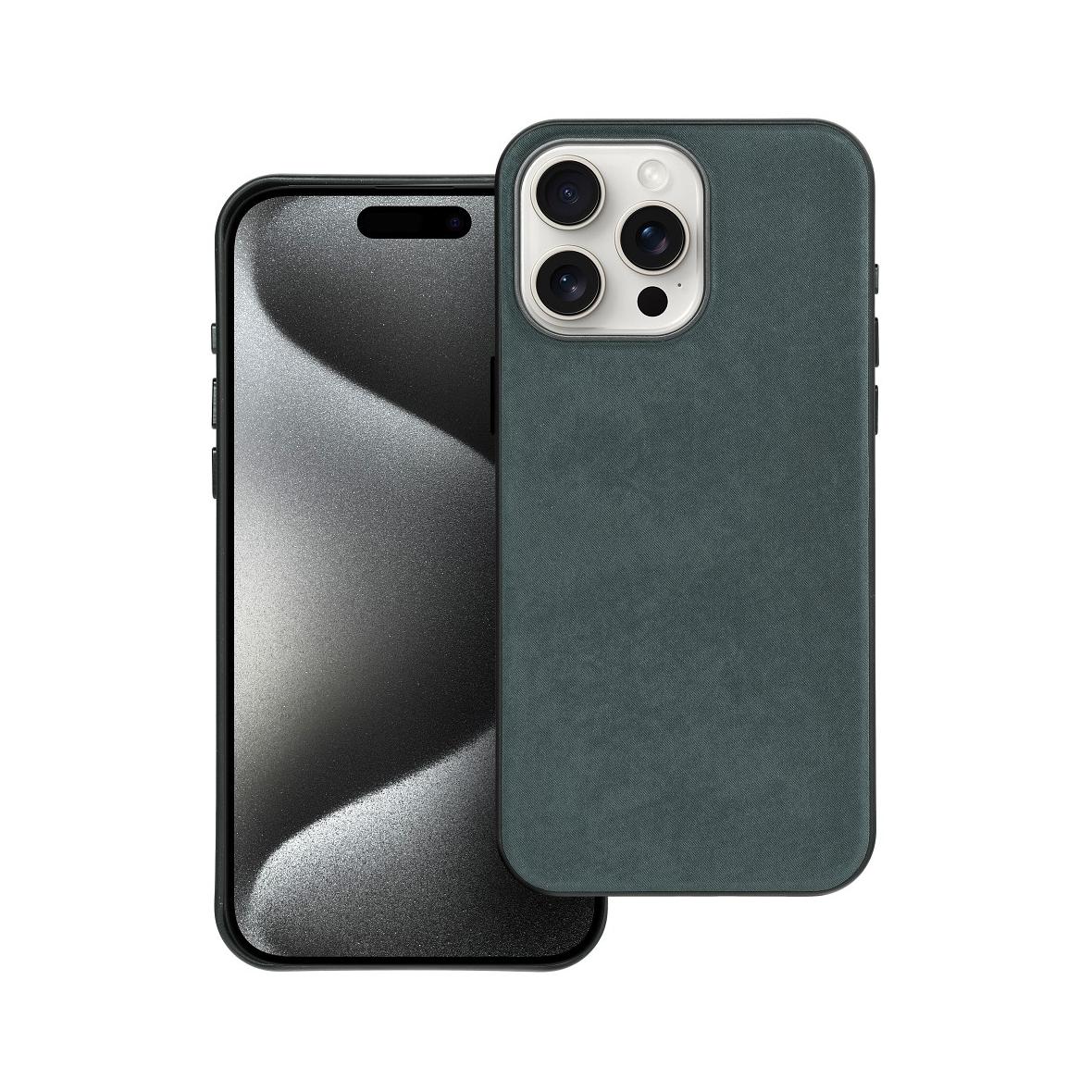 Futerał do iPhone 15 PRO MAX Woven Mag Cover zgodny z MagSafe zielony
