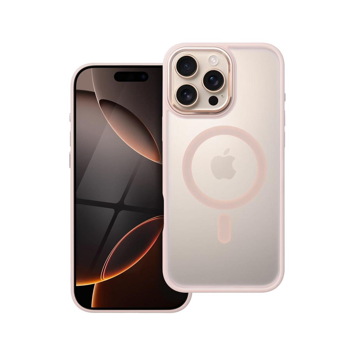 Futerał MATTE MAG COVER kompatybilny z MagSafe do IPHONE 16 Pro Max różowy