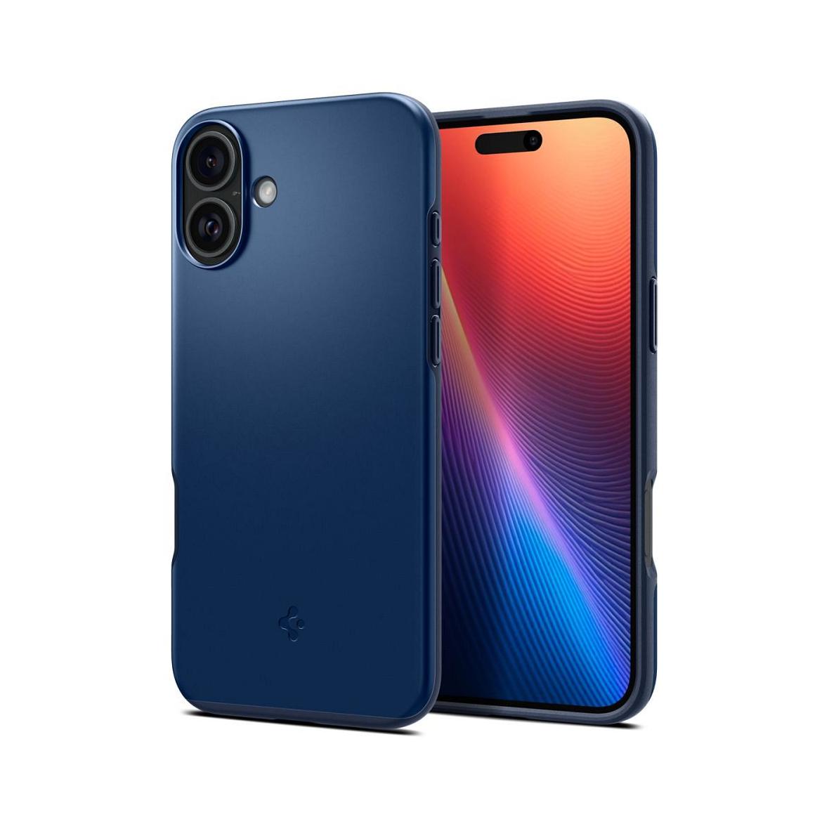 SPIGEN futerał THIN FIT MAG kompatybilny z MagSafe do IPHONE 16 navy blue