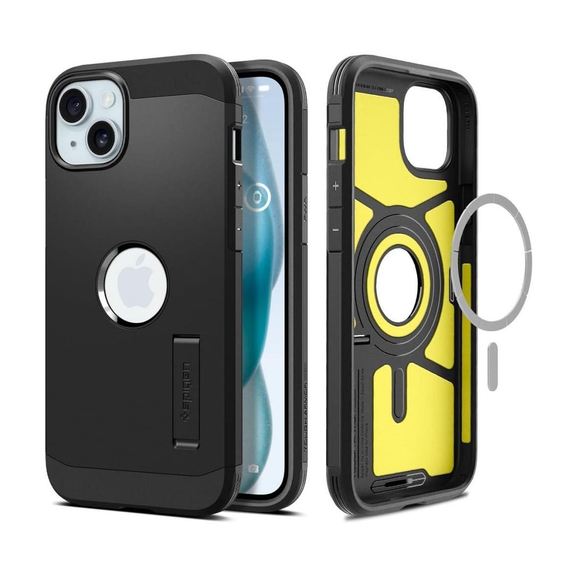 SPIGEN futerał TOUGH ARMOR MAG kompatybilny z MagSafe do IPHONE 15 black