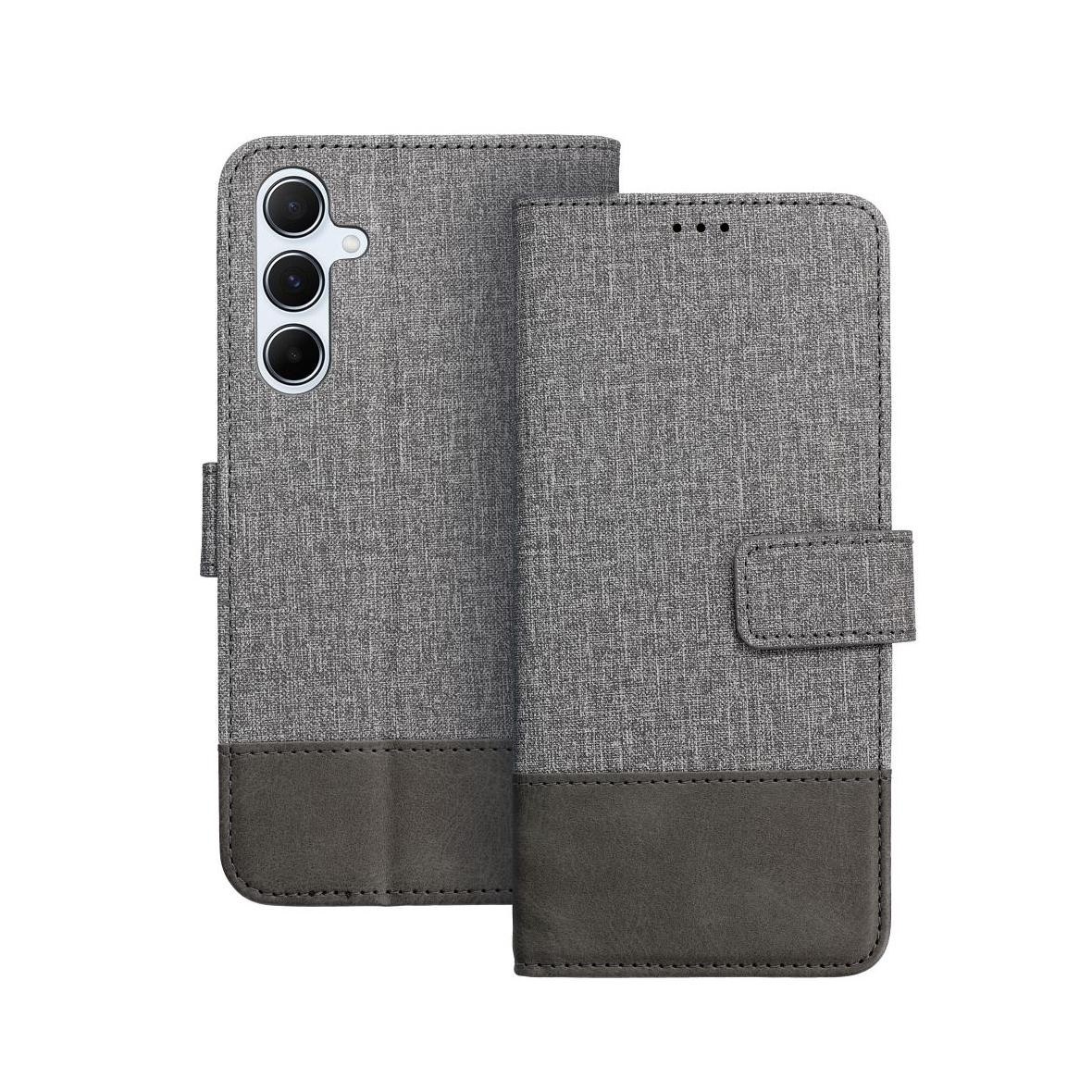 Etui z klapką na Samsung A55 5G Gomma Book szare