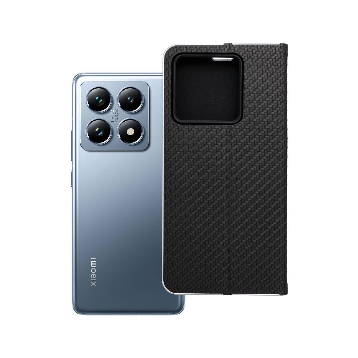 Etui z klapką na Xiaomi 14T Luna Book Carbon czarne