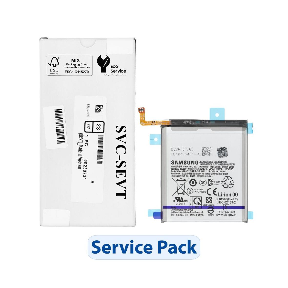 ServicePack Bateria EB-BG991ABY do SAMSUNG S21 5G G991B GH82-24537A
