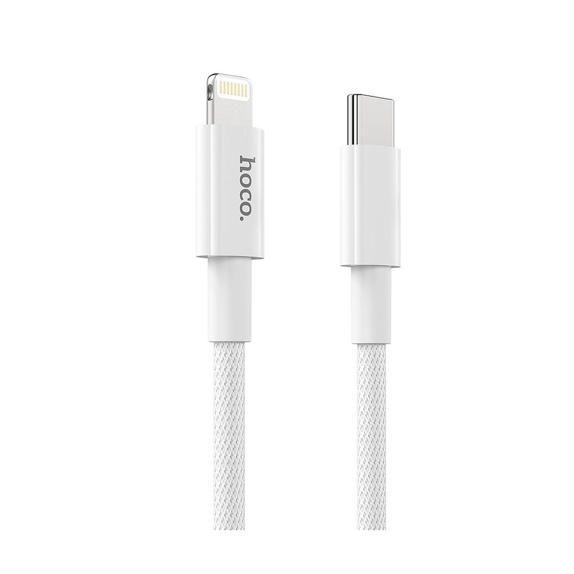 Kabel USB C do Lightning Hoco PD 3A 20W 1 m X56 biały