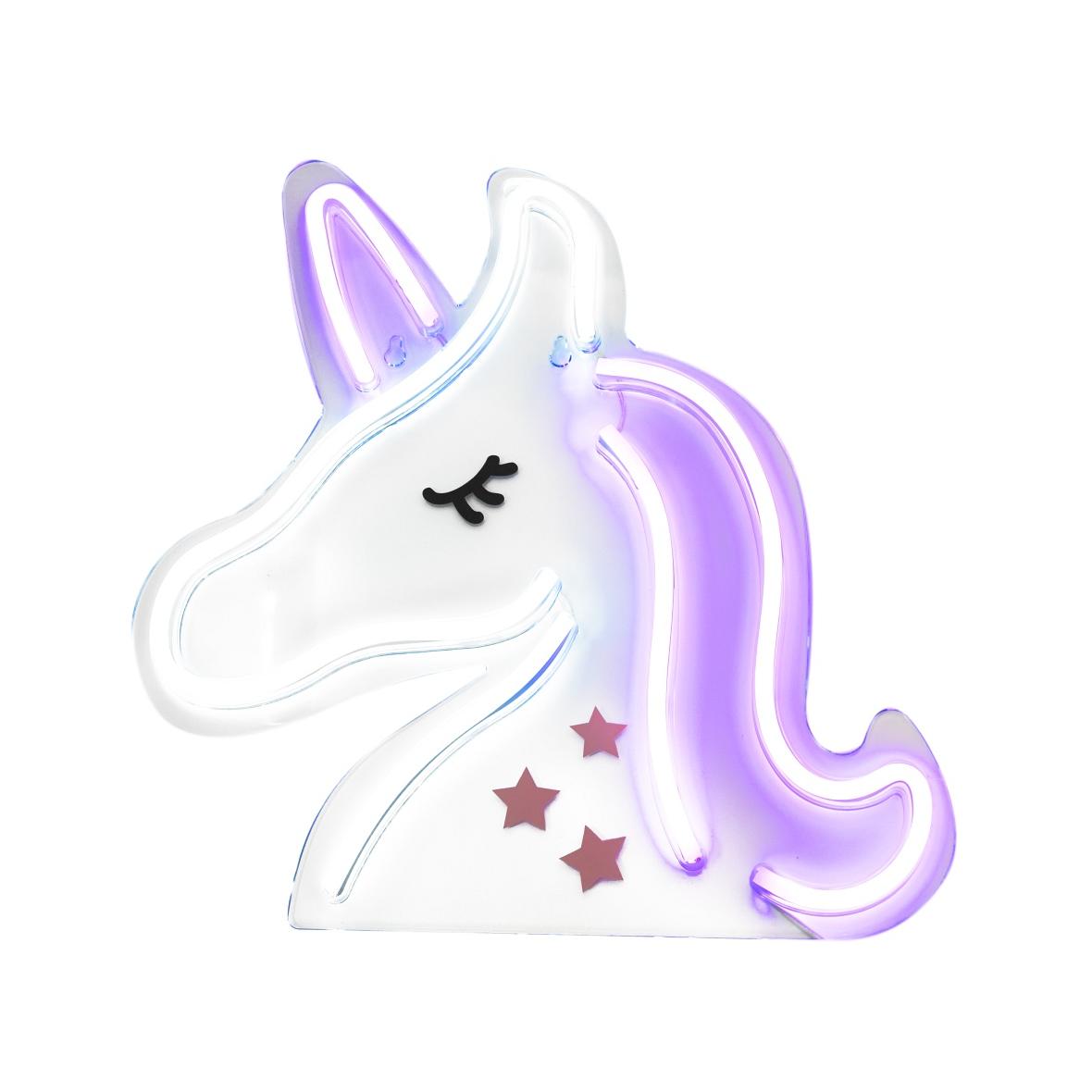 NEON NA ŚCIANĘ LED na USB - Jednorożec model