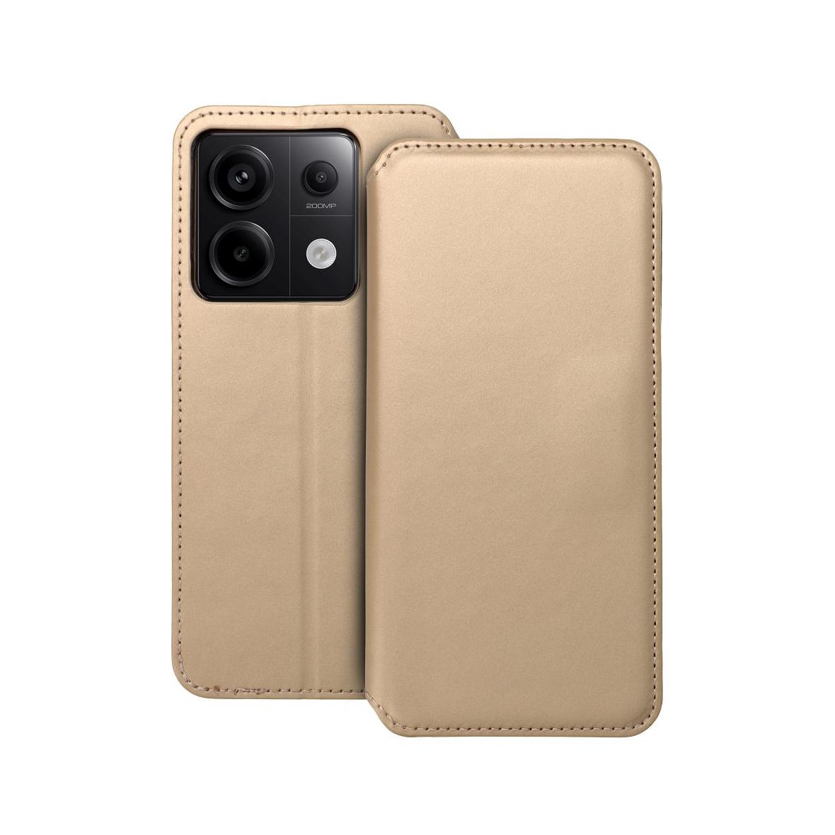 Etui z klapką na Xiaomi Redmi NOTE 13 PRO 5G Dual Pocket Book złote