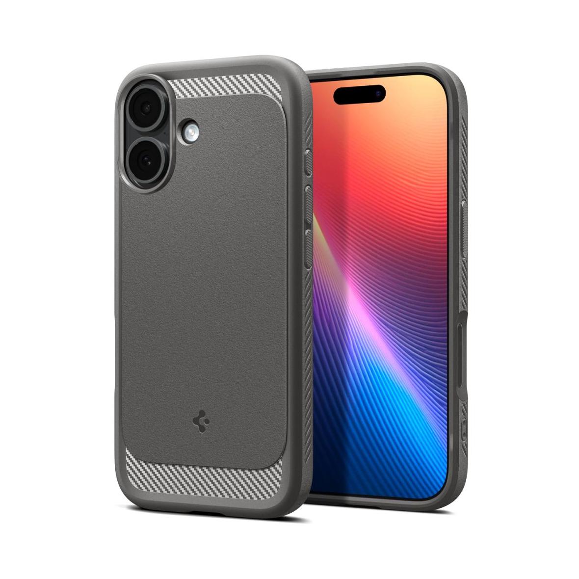 SPIGEN futerał RUGGED ARMOR MAG kompatybilny z MagSafe do IPHONE 17 gray