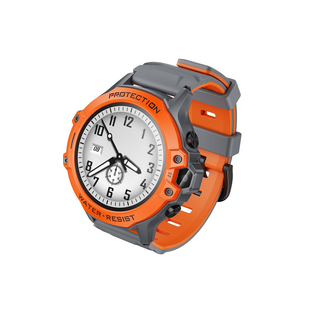Smartwatch dla dzieci Hoco 1,28" 4G GPS z funkcją rozmowy Y107 pomarańczowy
