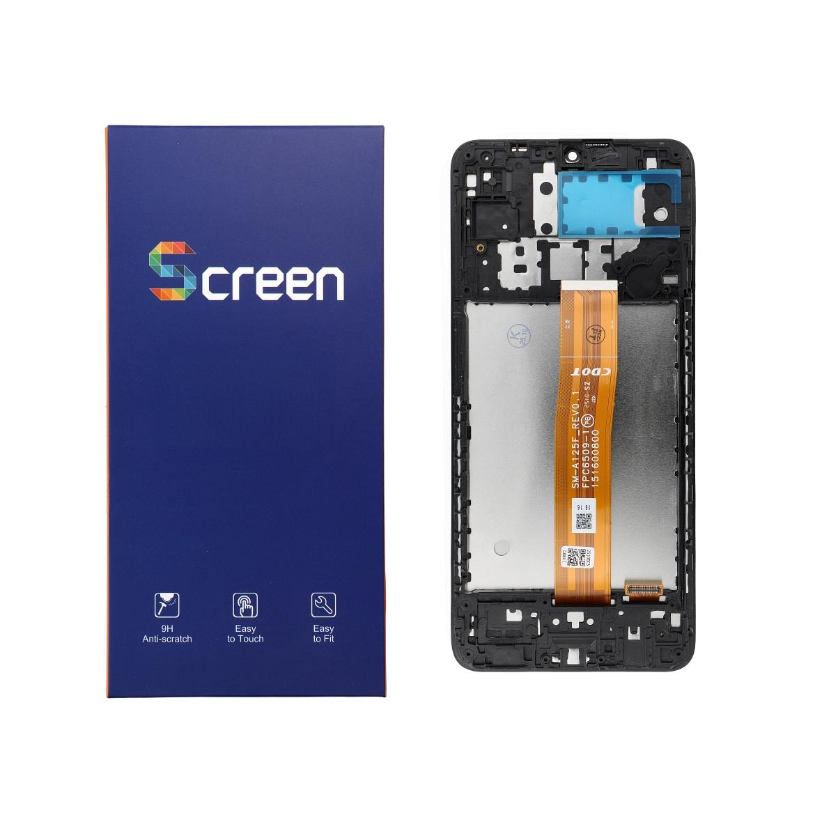 OG wyświetlacz LCD do SAMSUNG A12 A125F/U/W/M OEM z ramką